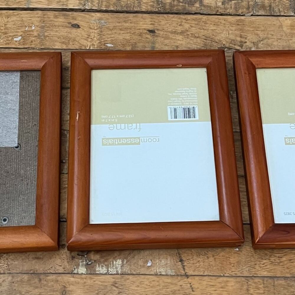 Room Essentials Wooden Photo Frames Set of 3 5 x 7 in
